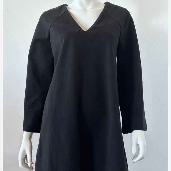 Pomander Place Tuckernuck, Bell Sleeve V Neck A Line Dress Black pockets Sz XXL - Picture 1 of 11